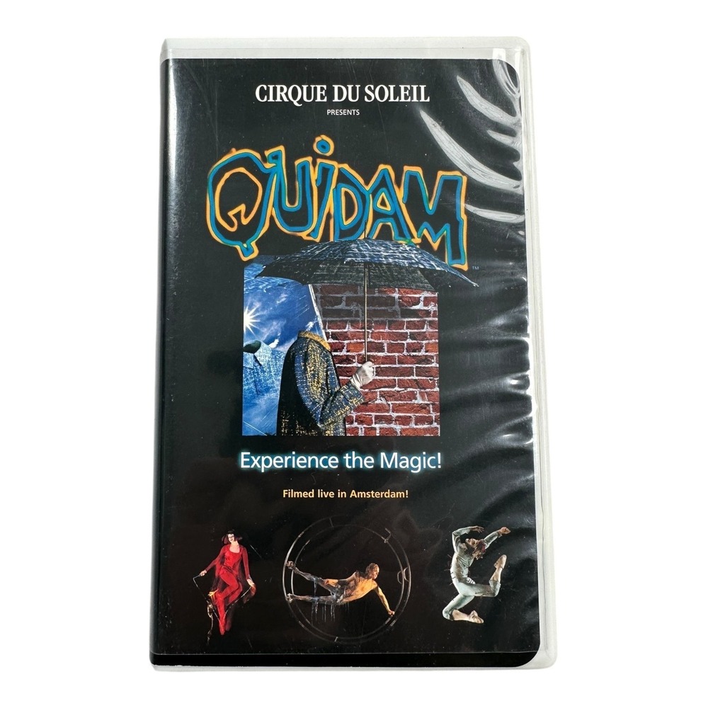 Cirque du Soleil Quidam VHS Tape‎ Filmed Live in Amsterdam Experience the Magic